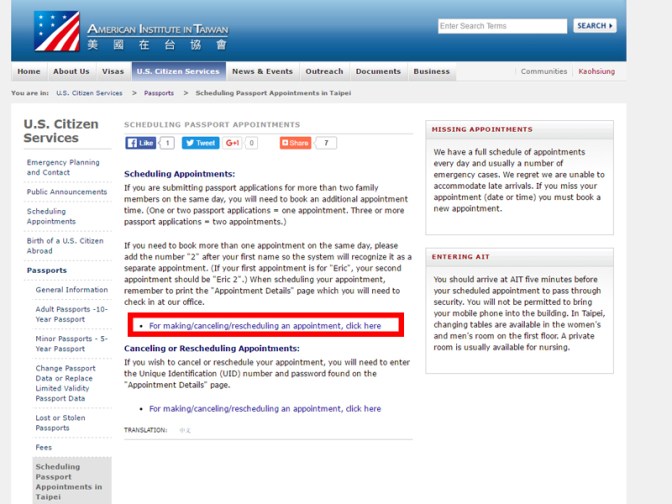 making an appointment